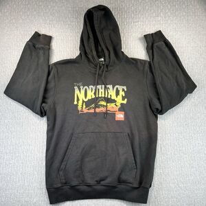 The North Face Heavyweight, Black Drawstring, Men's Women's‎ hoodie size medium